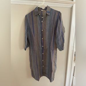 CP shades woven shirt dress